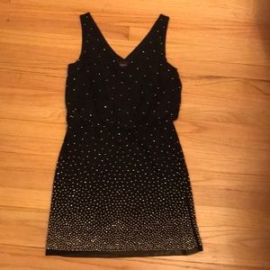Sequined Black Dress
